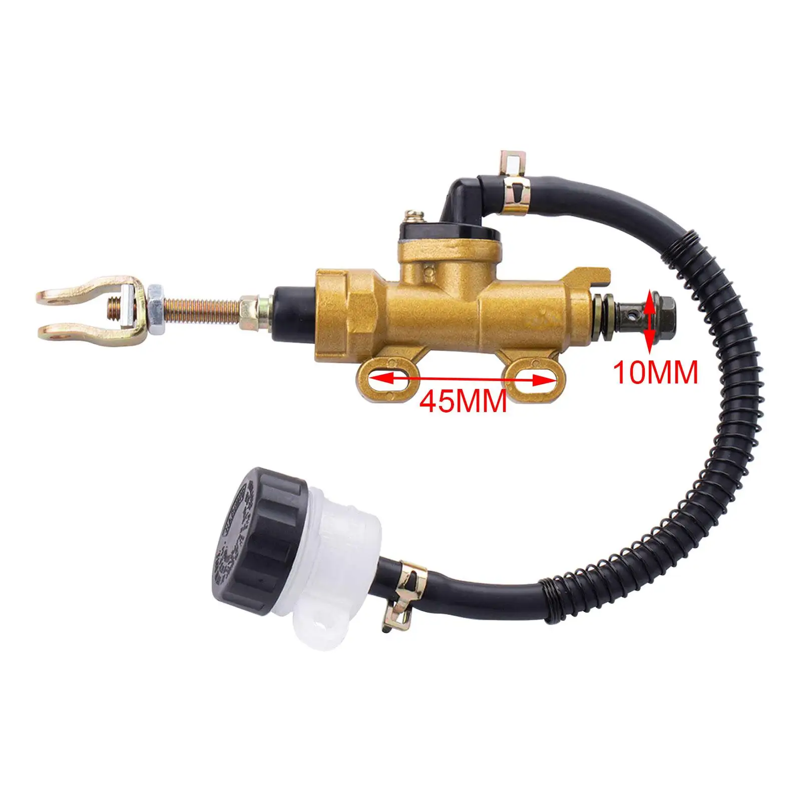 Motorcycle Rear Foot Brake Main Pump Hydraulic Cylinder with Reservoir for Honda CB400 600 900 ATV Durable Easy to Install