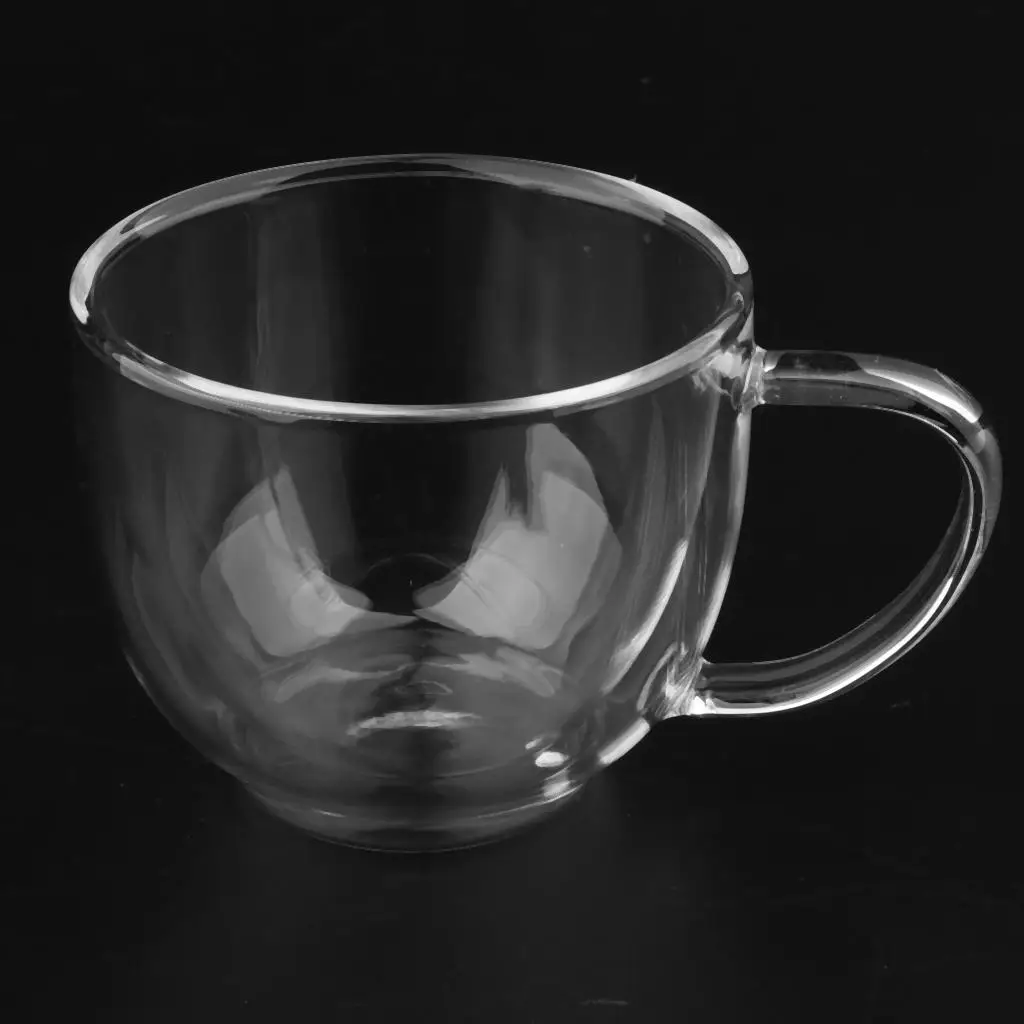  Cups Double-Layer Glass Coffee Mugs 200ml. Microwave, freezer with NO .