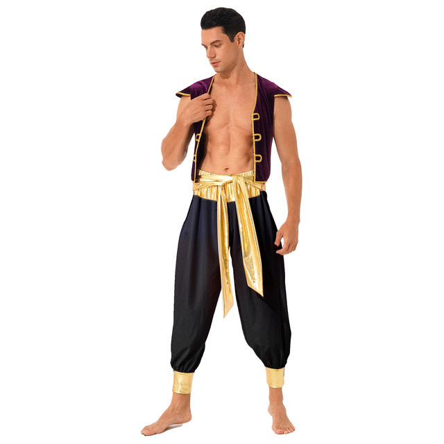 Sexy Men Halloween Arabian Princess Cosplay Costume Party Festival Clubwear