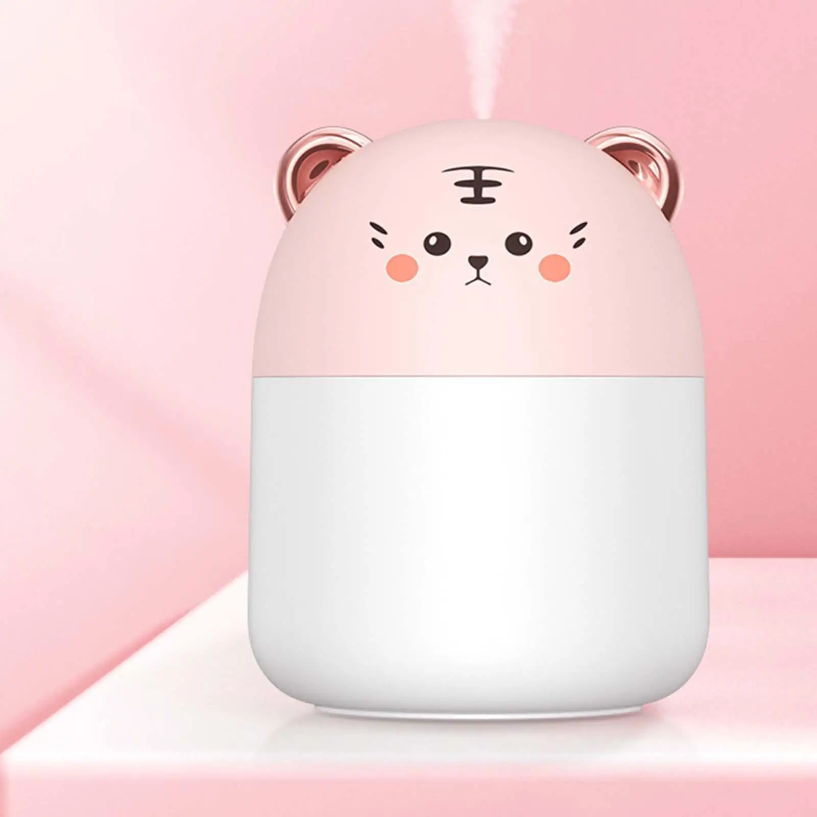 Lovely Small Air Humidifier with Night Light USB Home Bedroom Purifier Aromatherapy Diffuser Cool Mist Humidifier Mist Maker