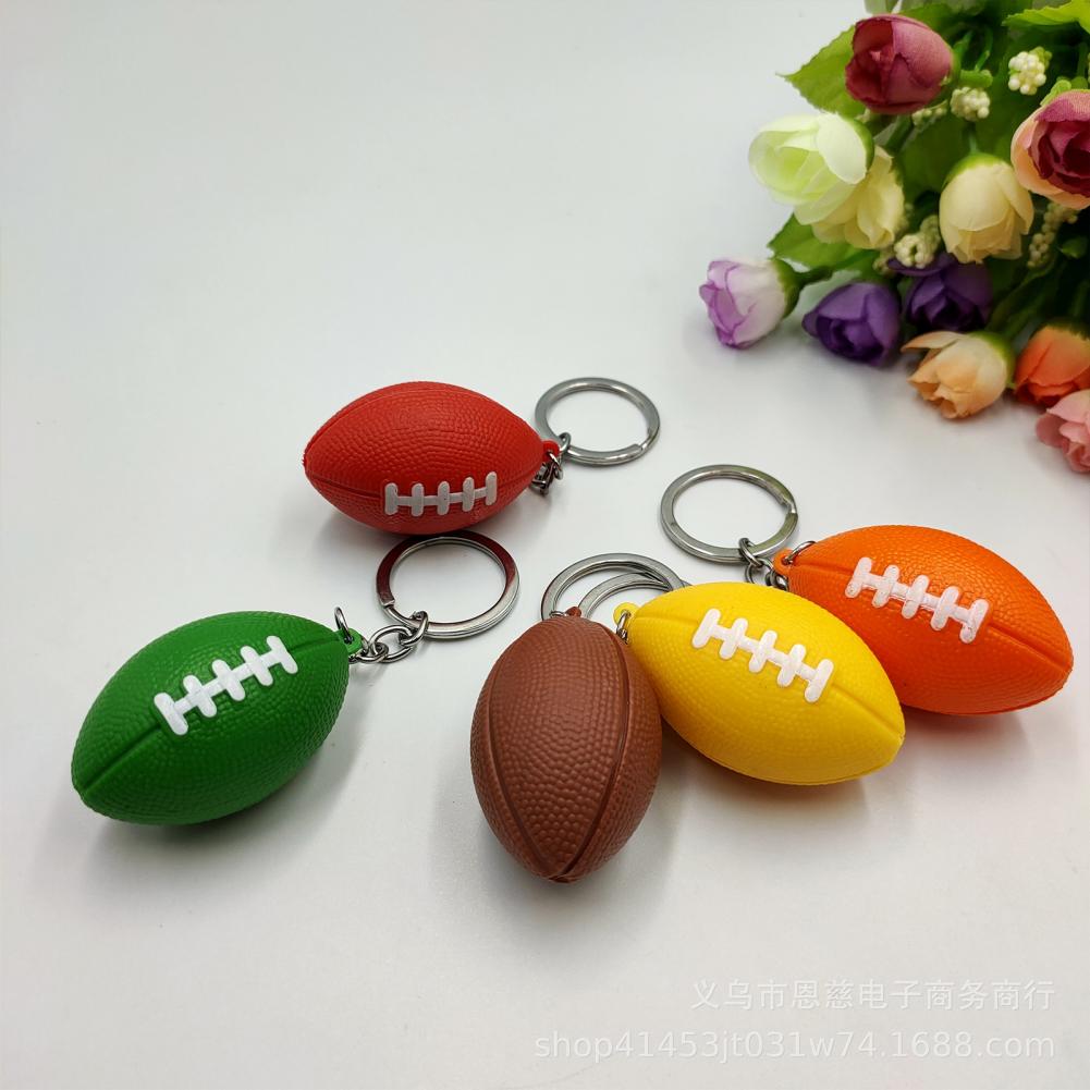 Description Picture 6 of itemMini Rugby Football Sport Souvenir Keyring Keychain Charms Anti-fall Ornamental Rugby Key Ring Pendant Jewelry Accessories