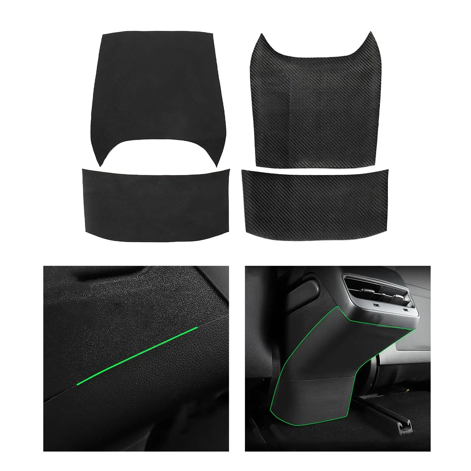 Anti Kick Pad Leather Interior Hide Stickers for Tesla Model 3 Model Y