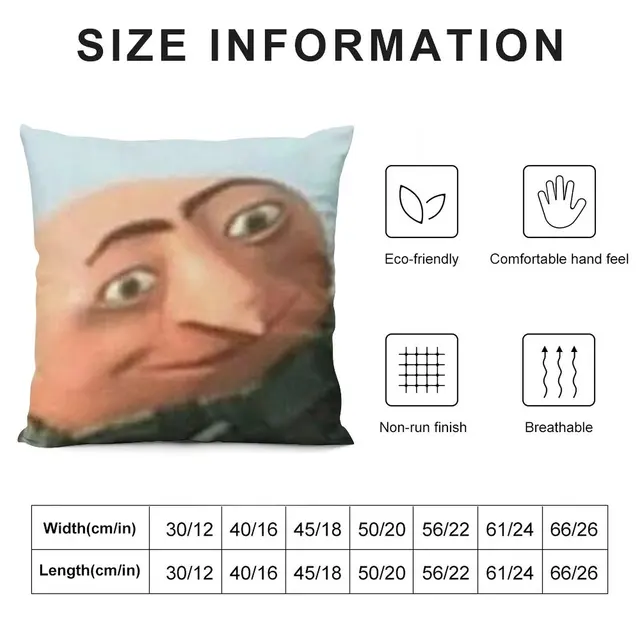 Cursed Image: Gru - Meme - Pillow