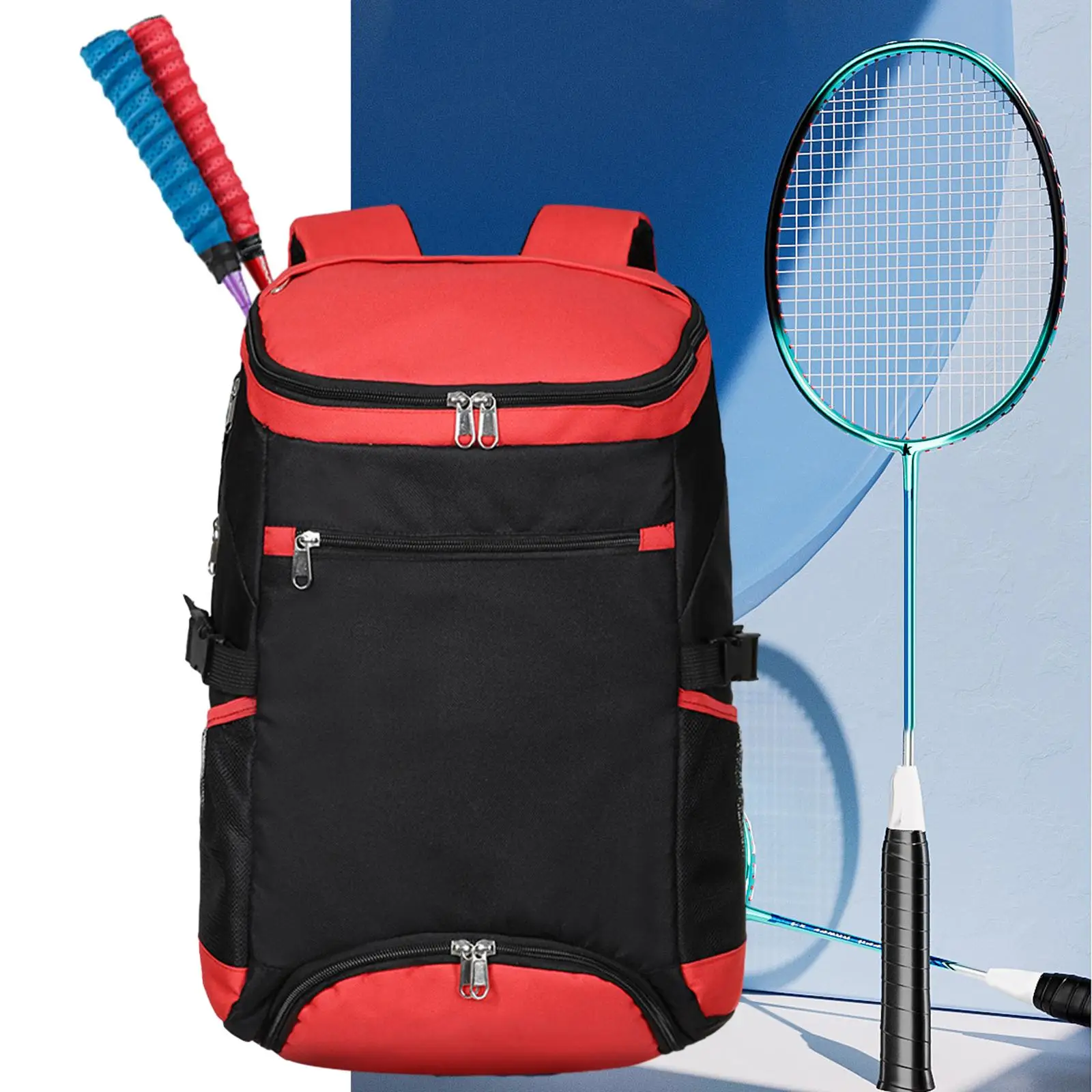 Tennis Backpack Multifunctional Racquet Bag for 2 Rackets Badminton Rackets Outdoor Sports Pickleball Racket Balls Accessories