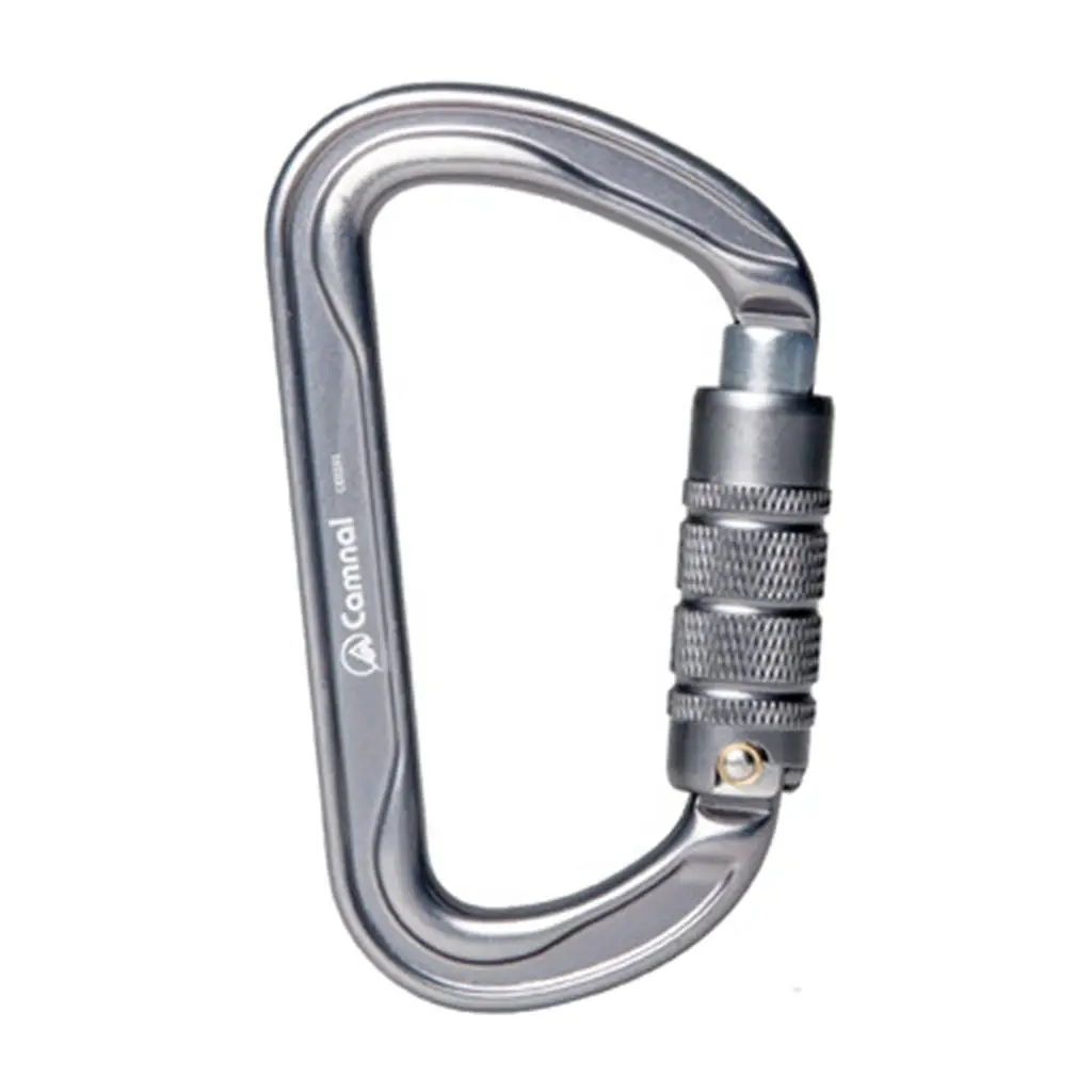 Aluminum Carabiner  Key Chain Clip Hook Outdoor Buckle Screw Auto 