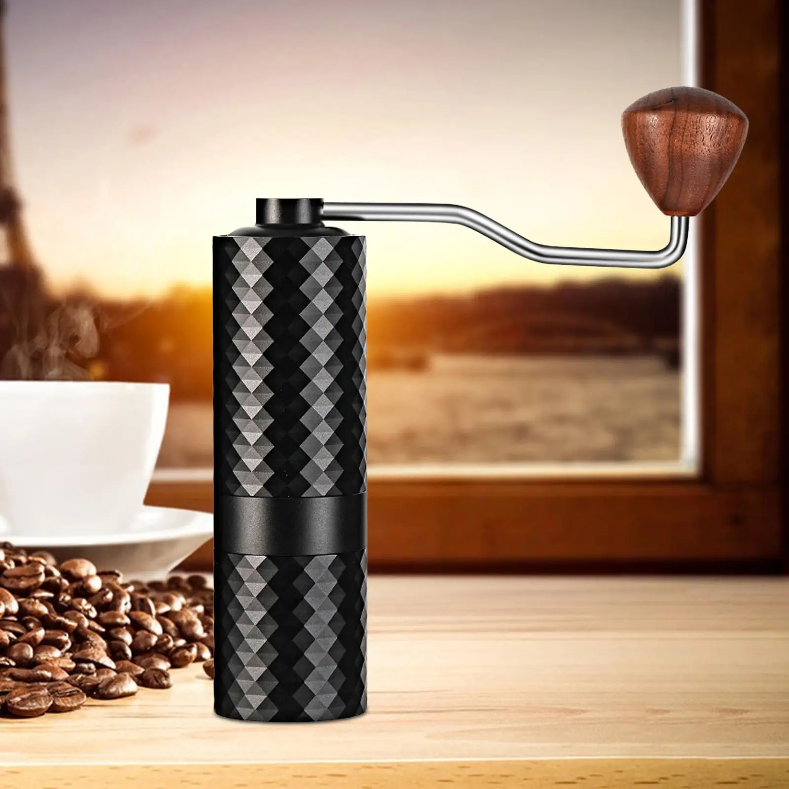 Professional Manual Grinder Conical Burr Mill Handheld Coffee Beans Mill Manual Coffee Grinder for Picnic Office Holiday Gifts