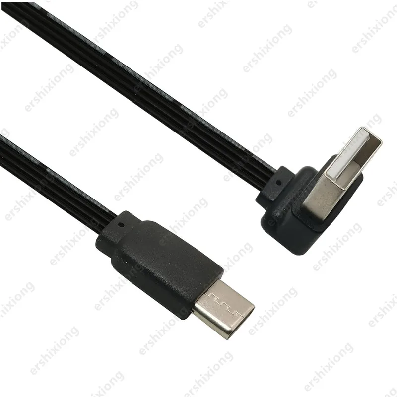 Soft 0.1m 0.2m 0.3m 0.5m Short USB Type C Cable Right Angle 90 Degree USB A Type to Type C Converter Data Cord Charger digital optical cable