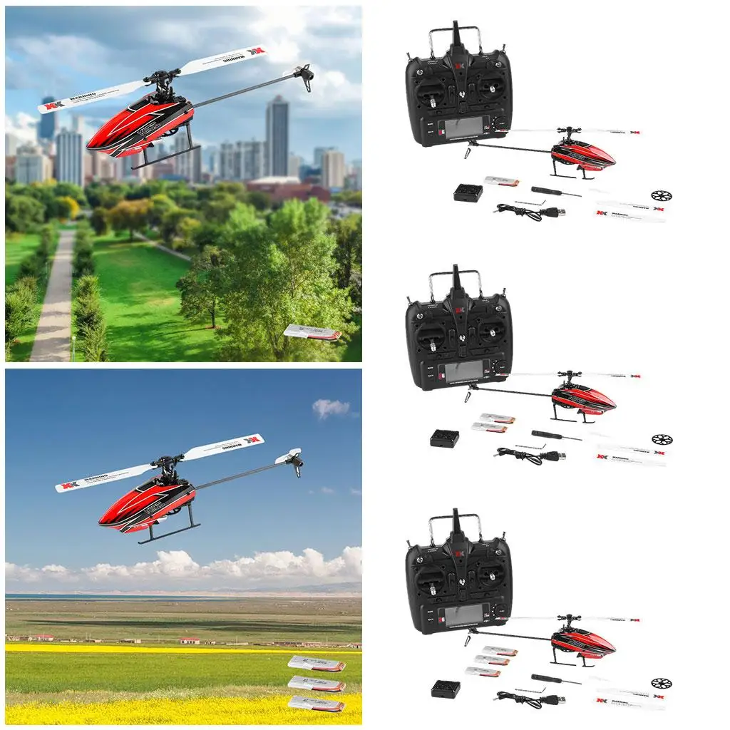RC Helicopter Aircraft Ready to Fly Outdoor for XK K110S Kids Toy