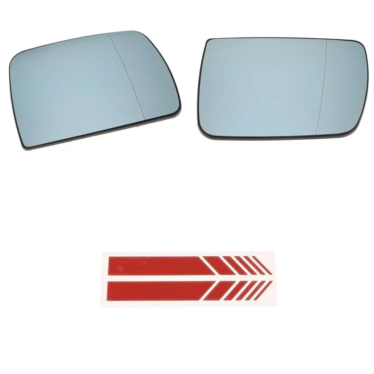 4 PCS Left +  Electric Heated Wing Mirror s With  Sticker for BMW