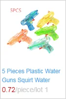 5 Peças De Plástico Armas De Água Esguichar Armas De Água