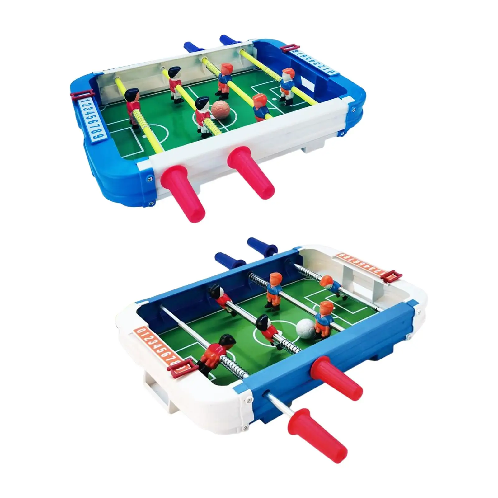 Compact Mini Foosball Table, Desktop Football Board Games Table Top Soccer Intellectual Developmental for Boys Girls Kids