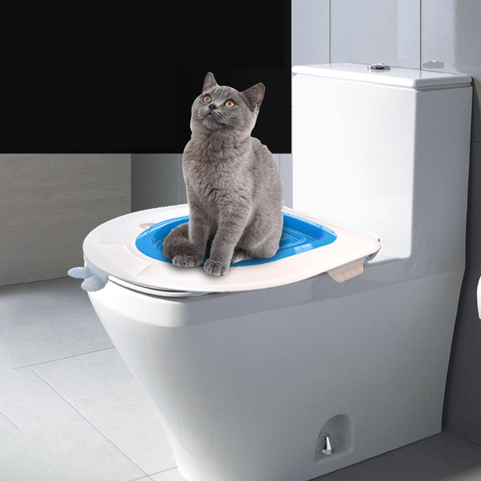 Professional Cat Toilet Litter Training Kit Pet Kitten Seat Bowl Potty Tray