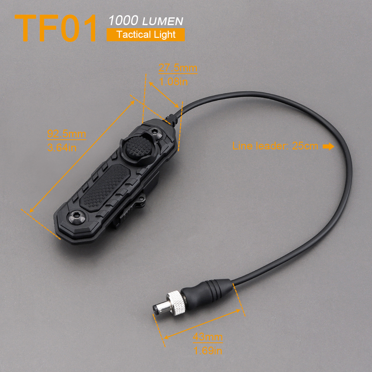 Securitying tf01 sst40 led 1000lm lanterna tática