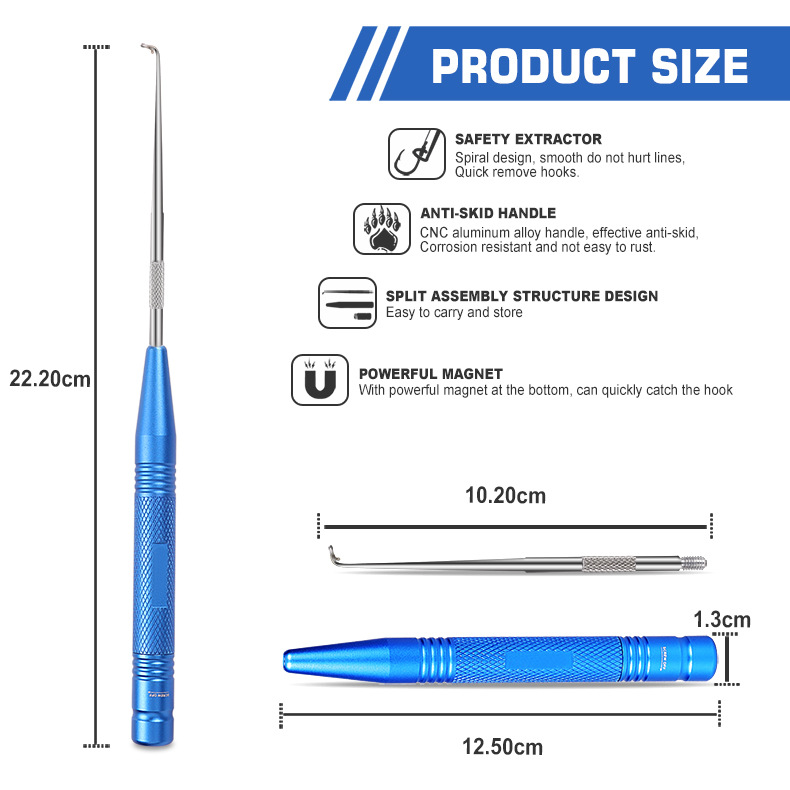1PC Angeln Haken Remover Edelstahl Angelhaken Dehooker Haken Detacheur Extractor Schnelle Entkopplung Angeln Werkzeuge – Detail 6