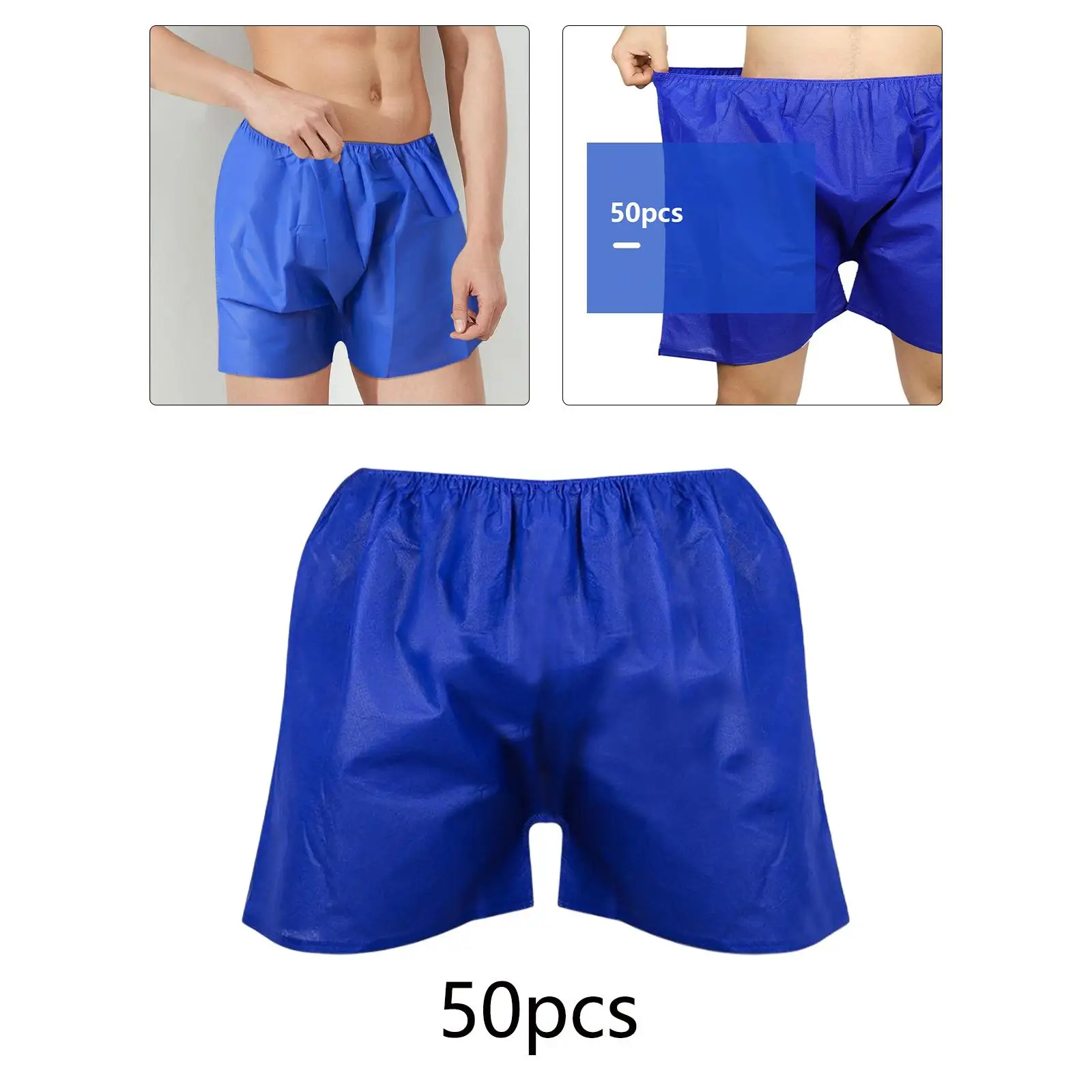 Men`s Boxer Shorts Nonwoven Underwear for Travel Steaming