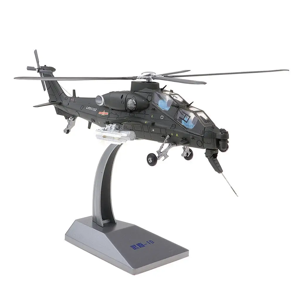  Scale Alloy Straight 10 Armed Helicopter Model  Diecast Plane Model Toys Kids Decoration