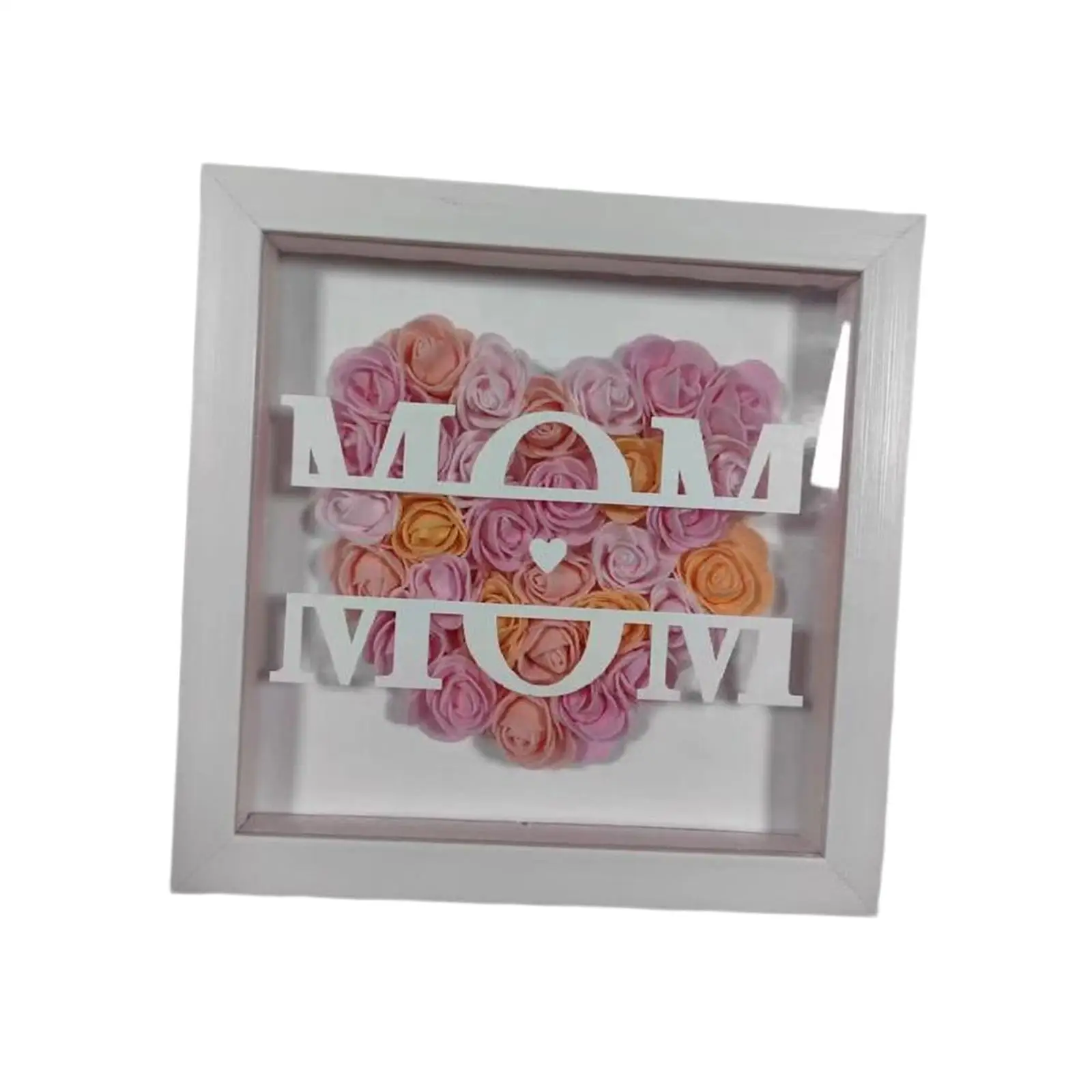 Personalized Mom Flower Shadow Box for Festivals Living Room Mothers Day