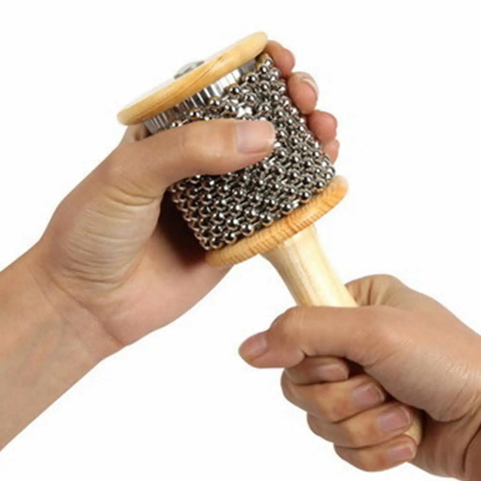 Wooden Cabasa Hand Shaker Percussion Instrument Fun for Music Education Band