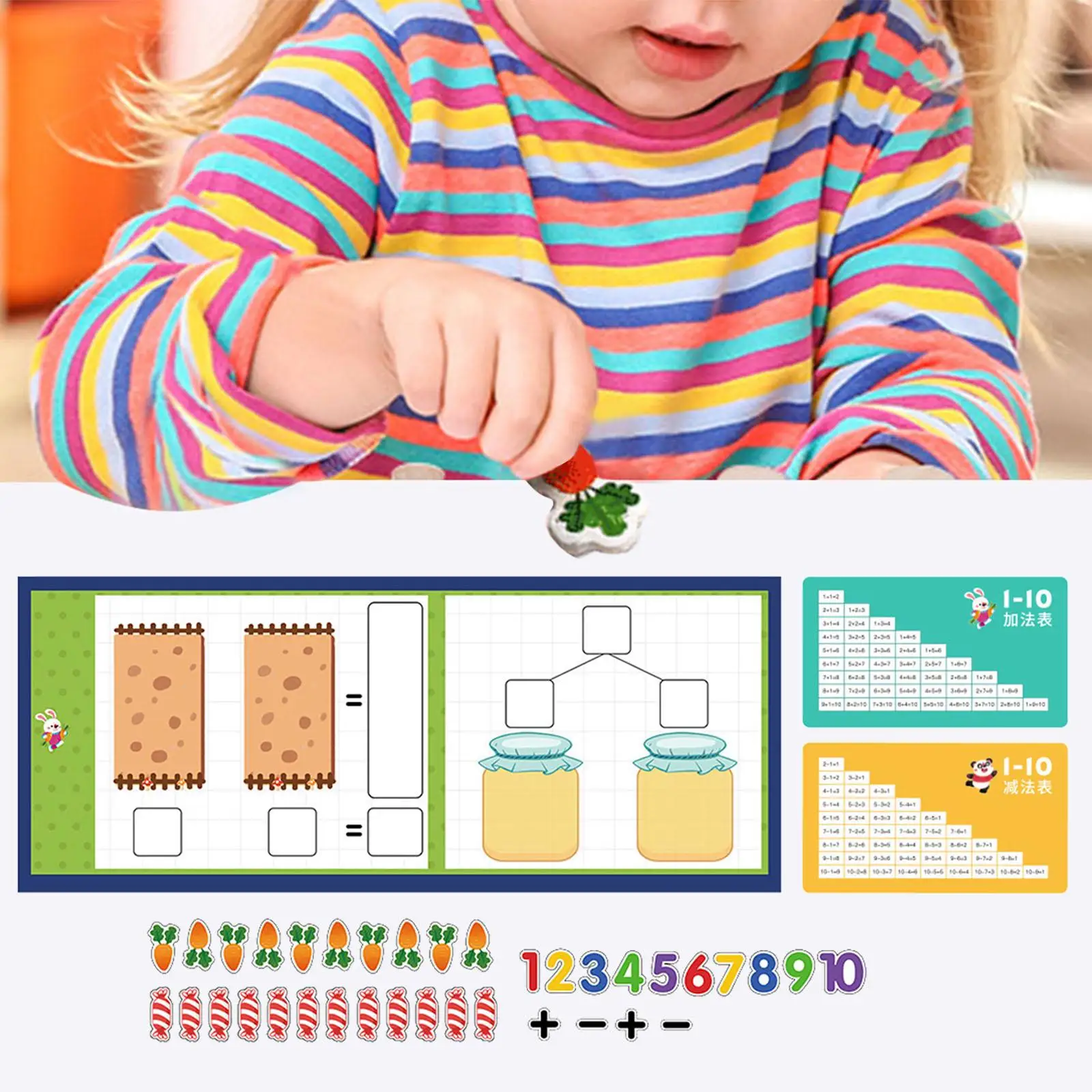 Montessori Math Addition and Subtraction Game Math Teaching Toys