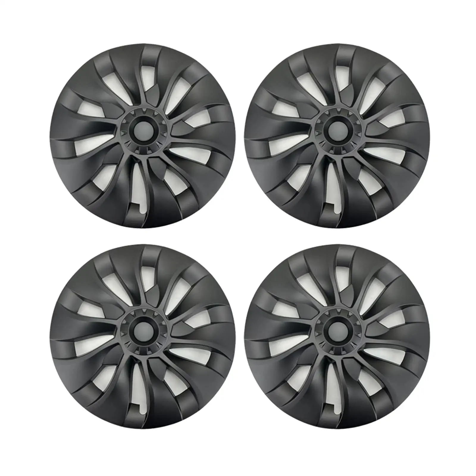 4x 18 inch Hub Cap Replace Parts Automobile Wheel Cover High Quality Hubcap Full Rim Cover for Tesla Model 3