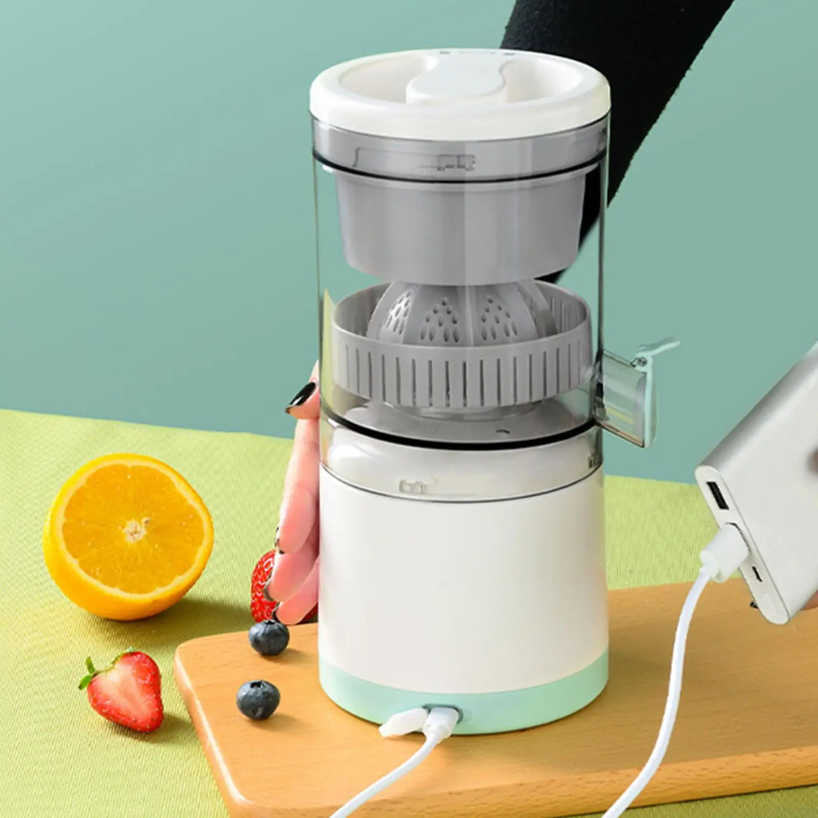 Electric Juicer Orange Juice Maker One Button Grapefruit Presser Lime Juice Extractor for Homemade Home Kitchen Gadget