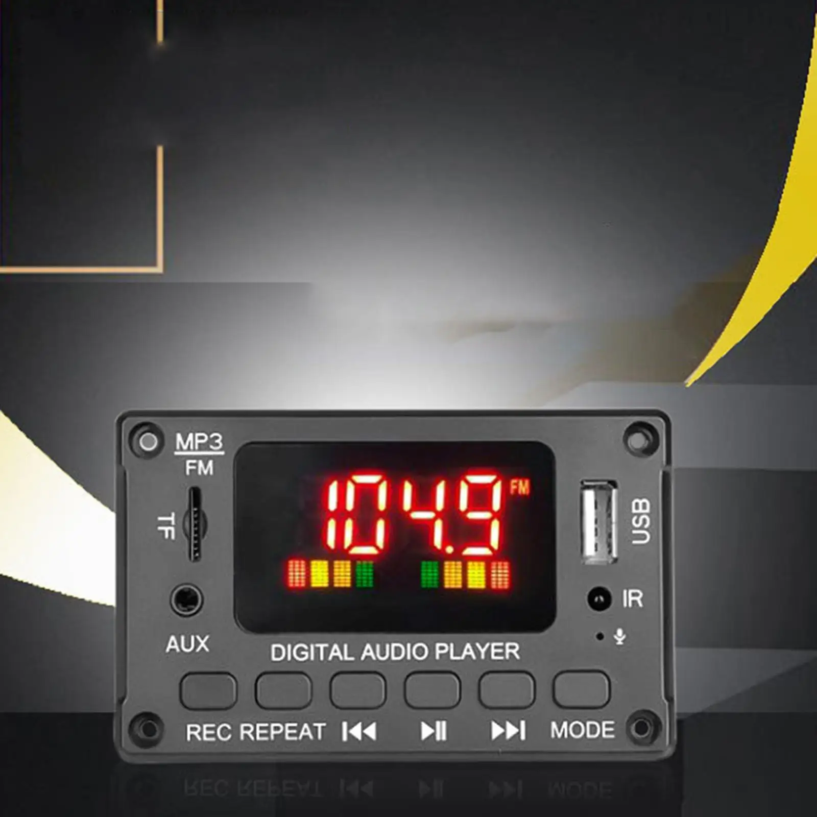 Color Screen #2*40W Stereo Audio Amplifier Auto WMA WAV Flac Ape 6-12V Bluetooth MP3 Decoder Board MP3 Decoder Board for Cars