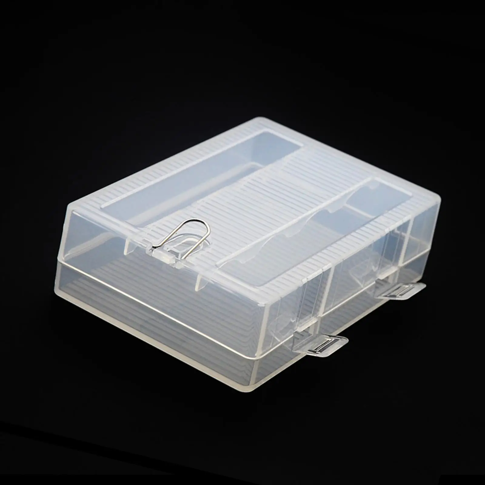 Battery Storage Case Anti-Collision Battery Organizer for 4x 26650 Batteries Clear Color