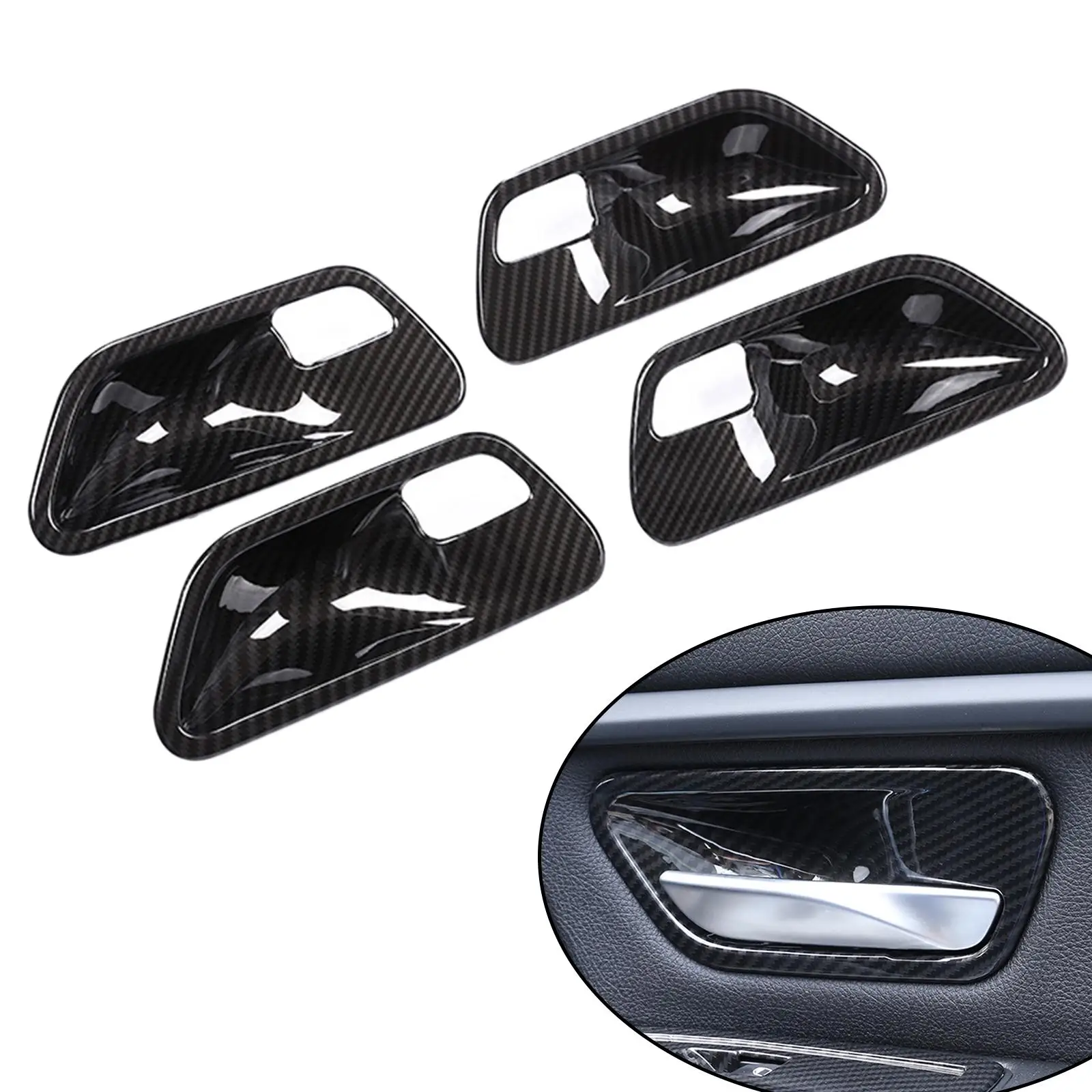 Inner handle for door Cover, Inner handle for door Bowl Cover, Decoration Cover, for bmw  Accessories Durable