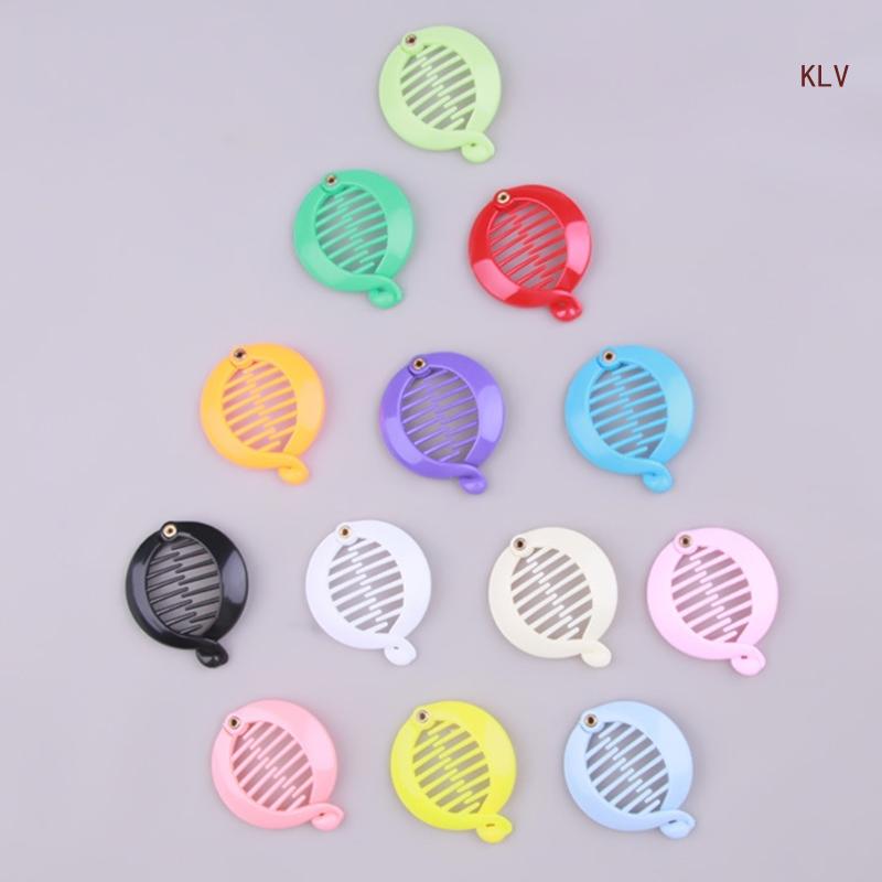 Fisch form Haars pange Banane Haars pange für Frauen Pferdes chwanz halter Draht reifen Kämme Banane Haarkamm Clip Runde Bananen clip – Detail 5