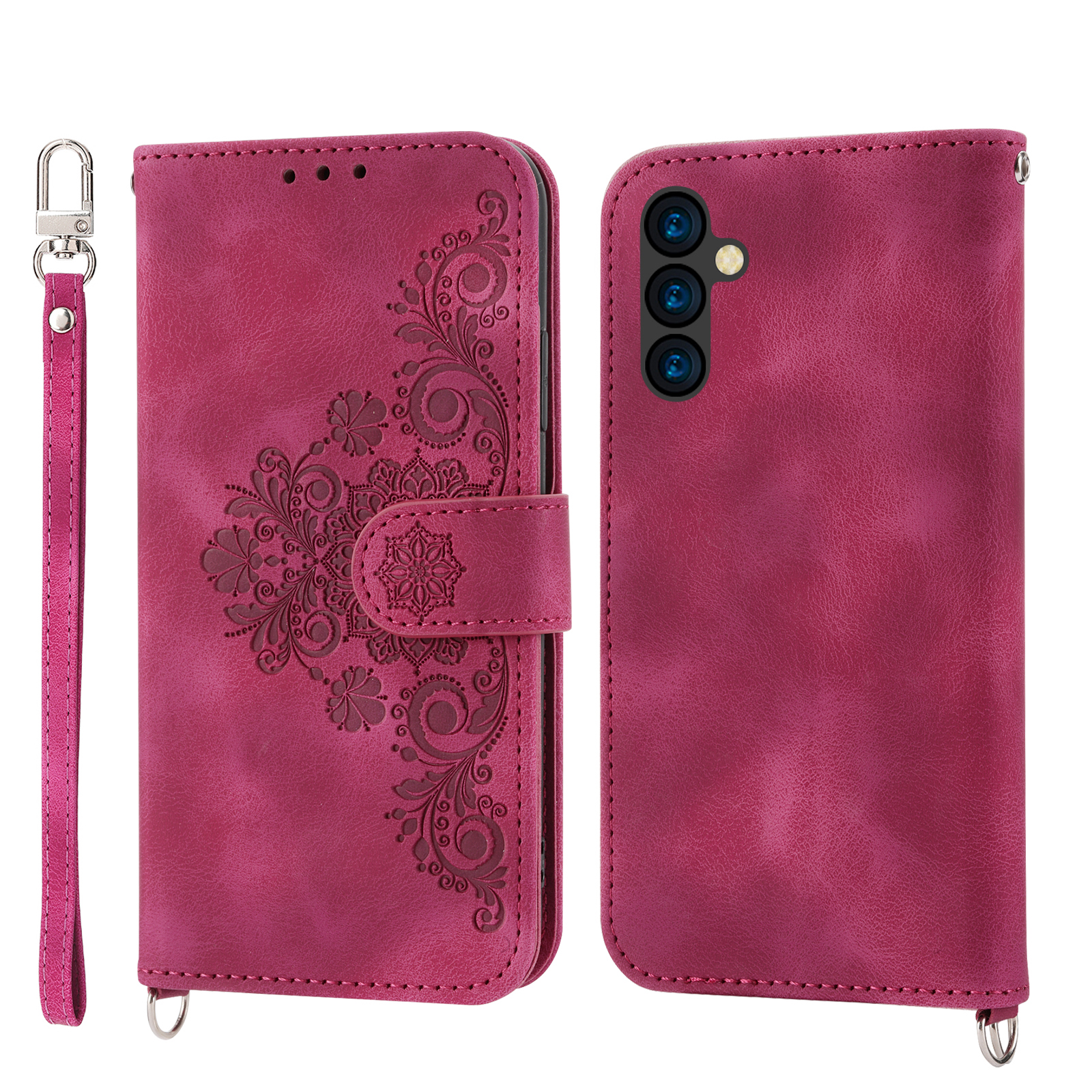 Flip-Ledertasche für Samsung Galaxy S25 Edge S24 S23 FE S22 Ultra S21 S20 Plus S10 S9 Plus Note 20 Ultra Card Solt Wallet Cover – Detail 6