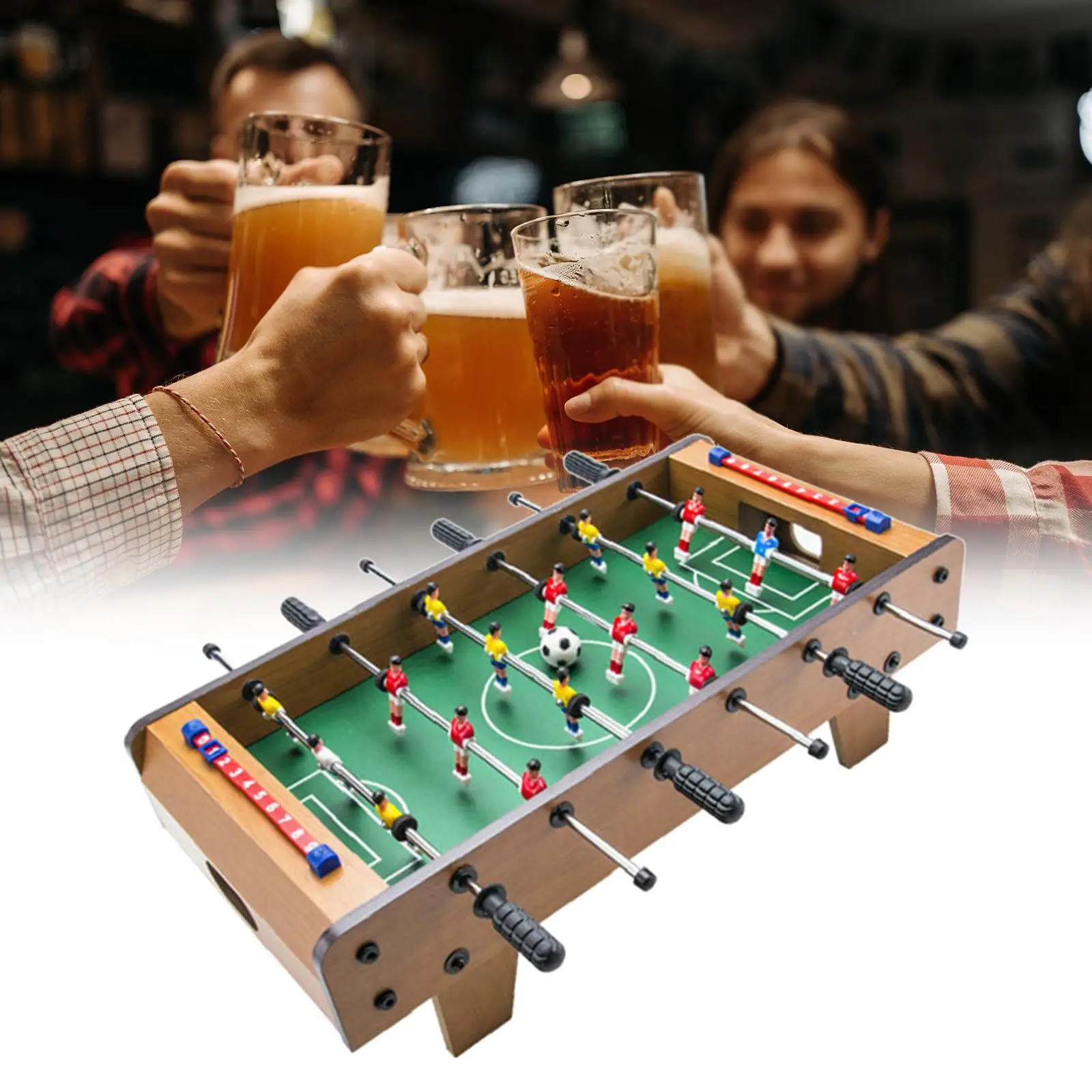 Mini Tabletop Football Game Table Top Soccer Game Desktop Sport Board Intellectual Developmental Party Game for Birthday Gifts