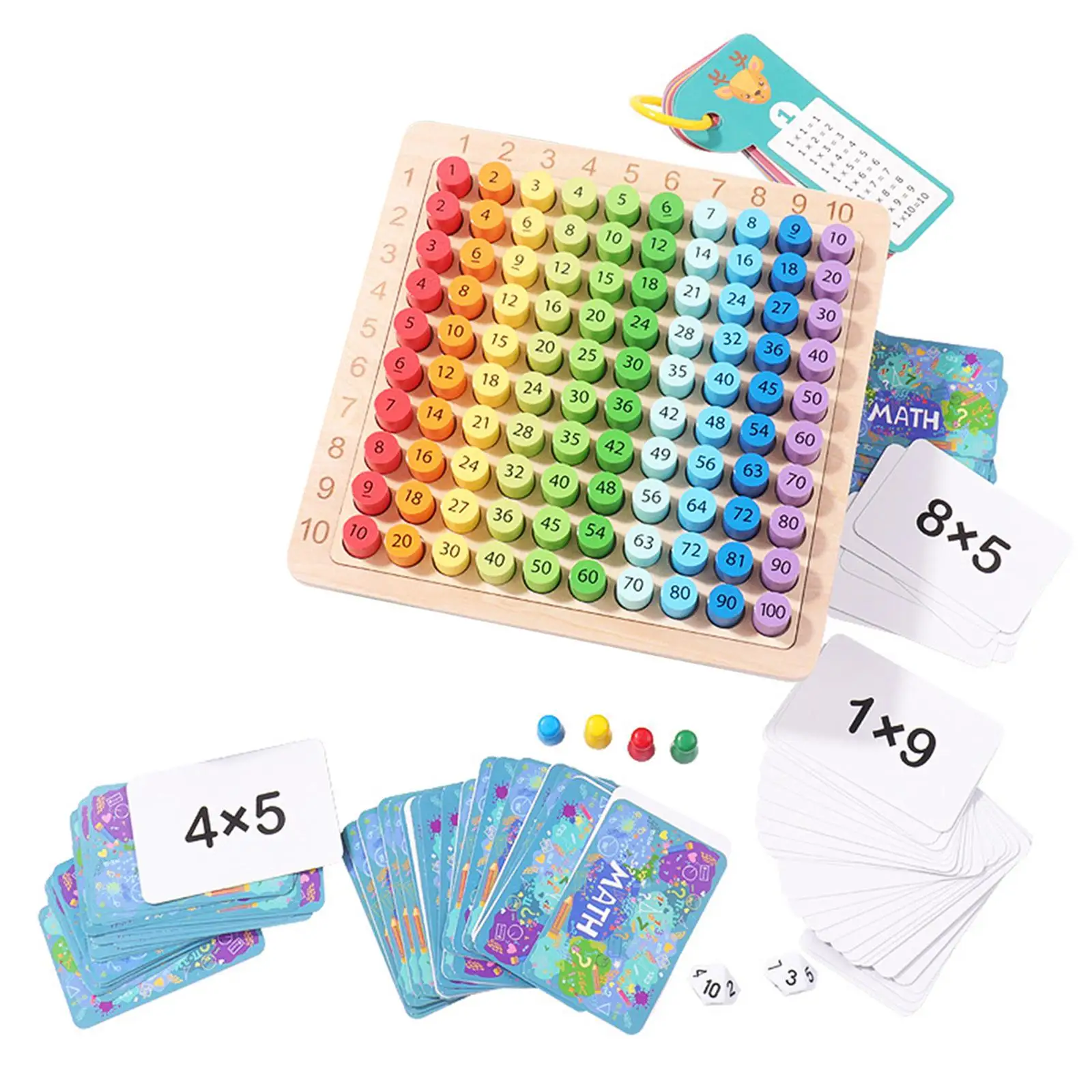 Multiplication Board Game Counting Arithmetic Teaching Aids for Exercise
