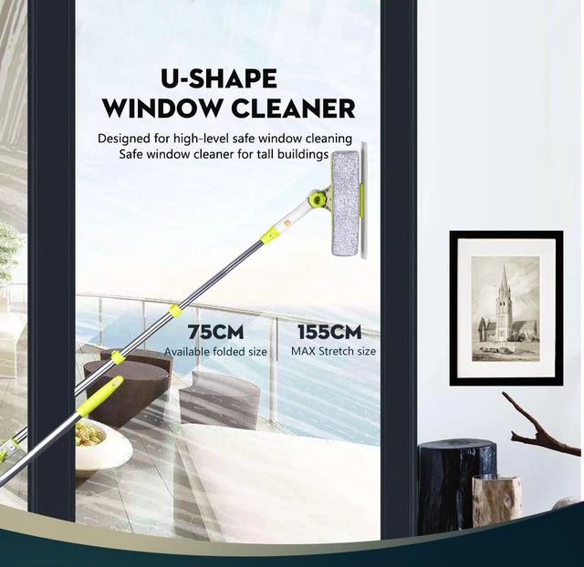 Telescopic Window Cleaning Glass Cleaner Brush