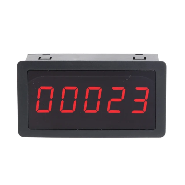 12-24V Digit Counter 5 Digit LED Digital Display 0-9999 Panel ...