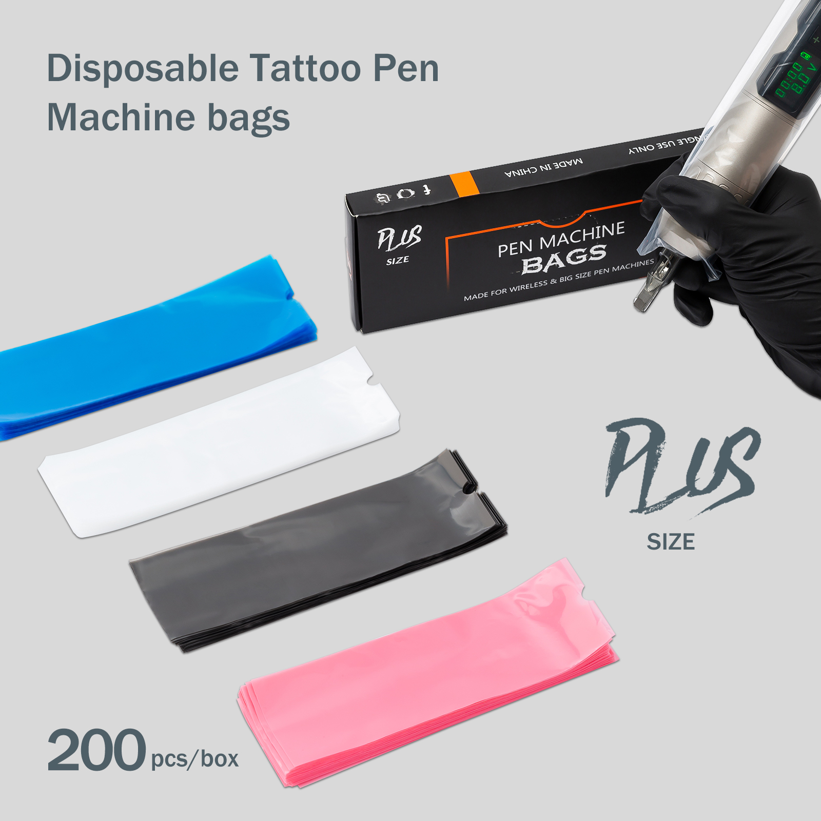 Best of EZ Disposable Cartridge Tattoo Machine Pen Covers Plastic Bags Pen Type Machine Cover Tattoo Bags 200pcs / bag Reviews & Tips