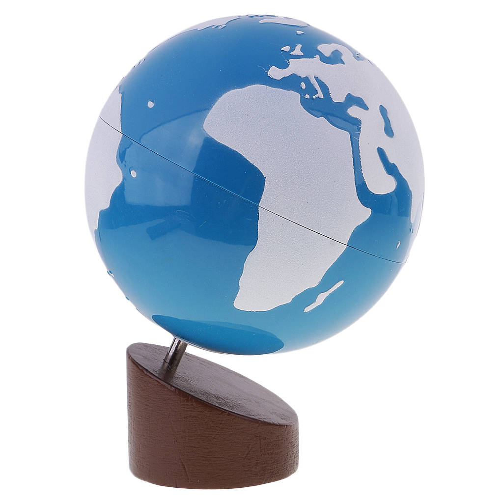 Montessori Sandpaper Globe Earth Globe Early Educational Toys for Baby Kids