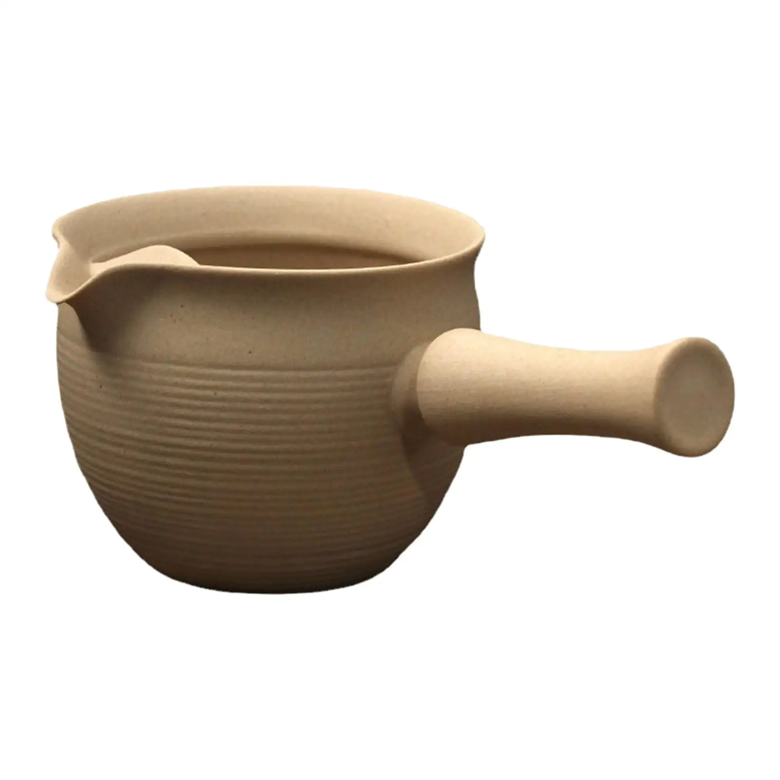 Ceramic Side Handle Teapot Fair Mug Tea Maker Side Handle Office Tea Ware with Handle Kung Fu Tea Household Teapot for Cha Hai