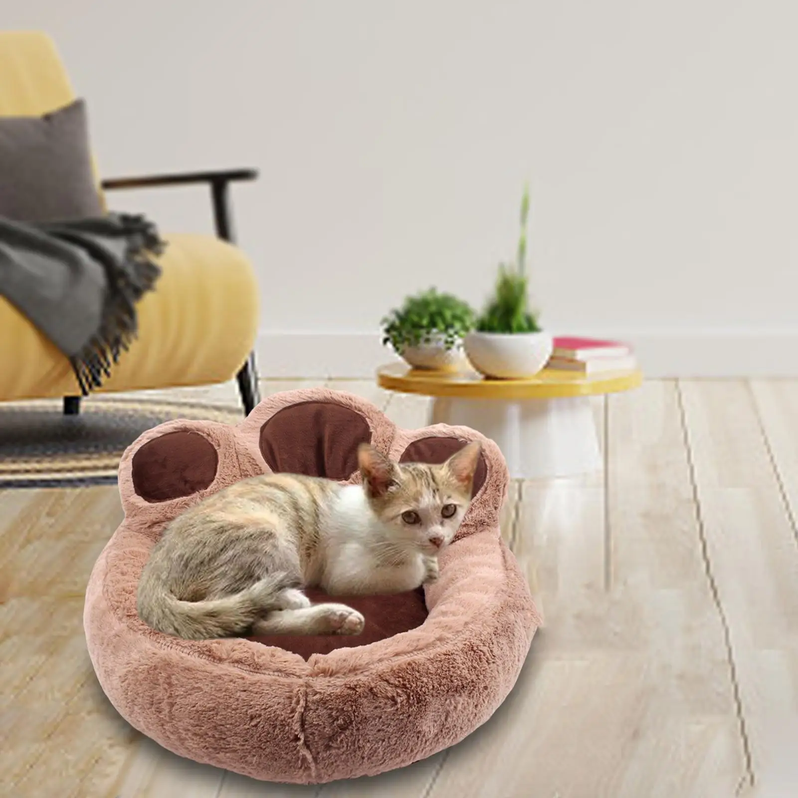 Soft Pet Bed with Slip Resistant Bottom Sleeping Pad Mattress Dogs Cushion