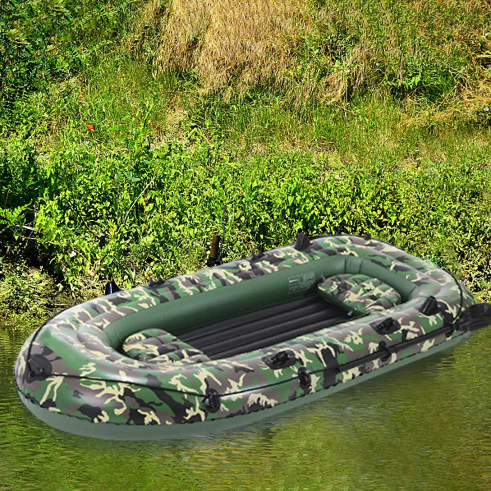 Inflatable Boat for Adults, 4 Person Inflatable Touring Kayak, Portable Fishing