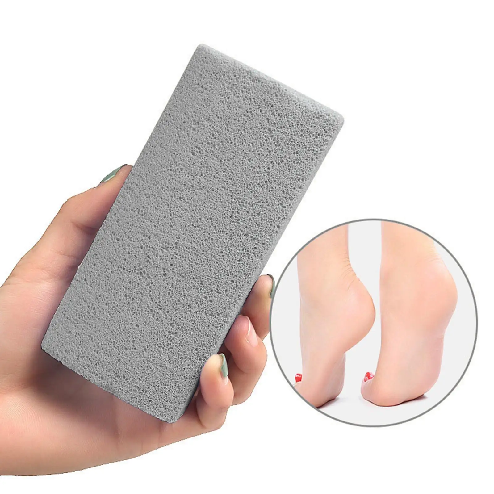Double Sided Cuboid Foot Pumice Stones Exfoliator Foam Callus Remover Foot Scrubber for Dead Hard Skin Remover Pedicure Tools
