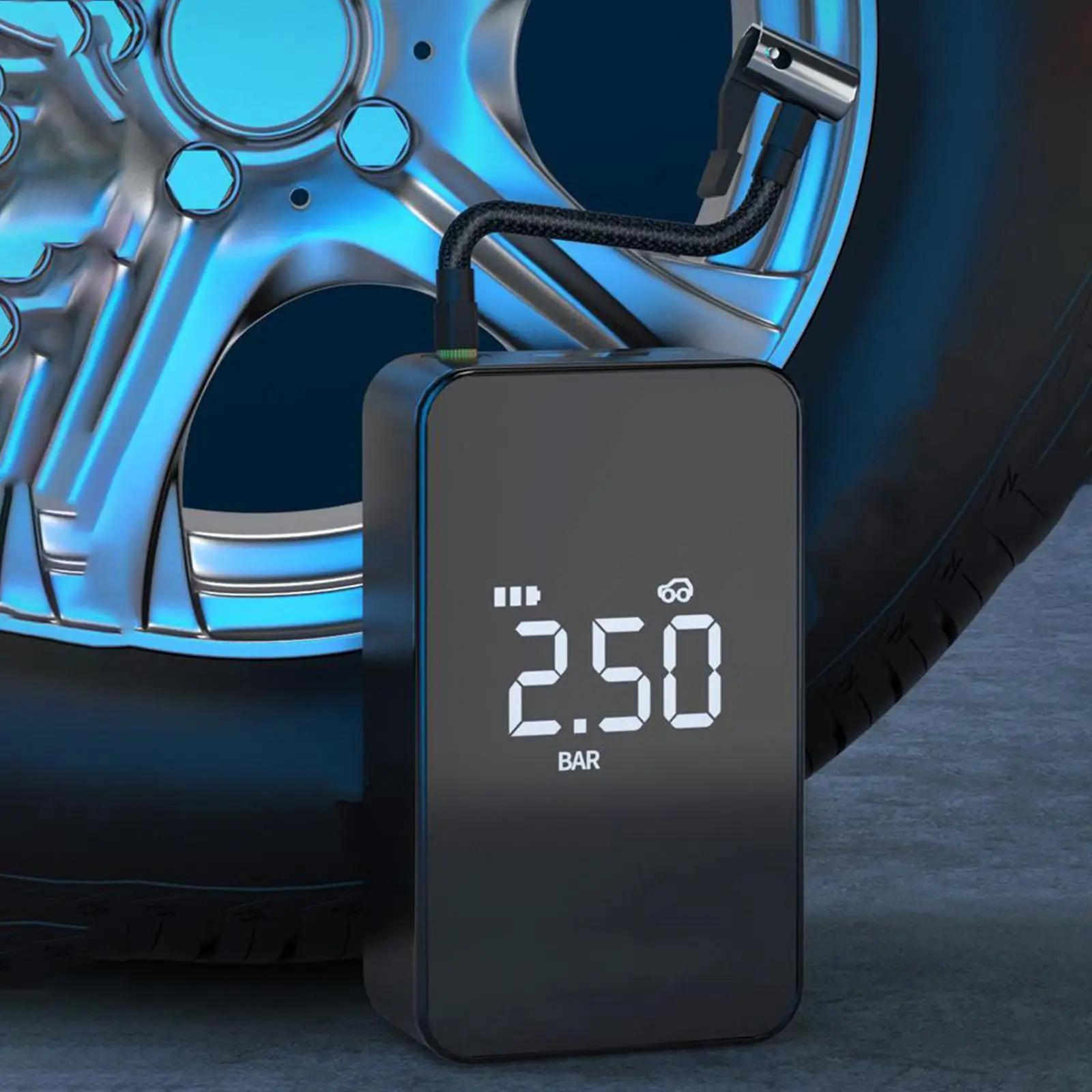 Car Electrical Air Pump Quick Gas Replenishment Power Bank Function Rechargeable Tire Inflatable Pump for Bicycle car