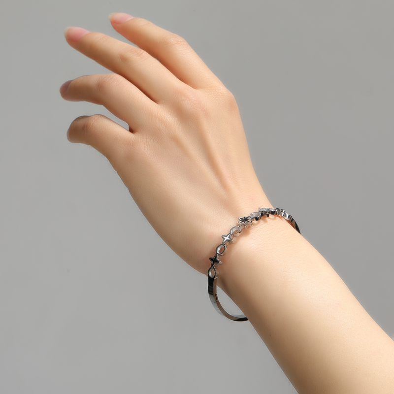 Aradoo 18k rosa ouro luz luxo titânio