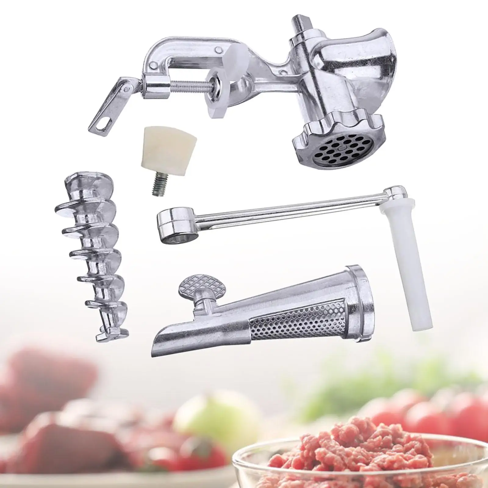 Manual Fruit Juicer Meat Grinder Heavy Duty Reusable Hand Press Lemon Orange Squeezer for Kitchen