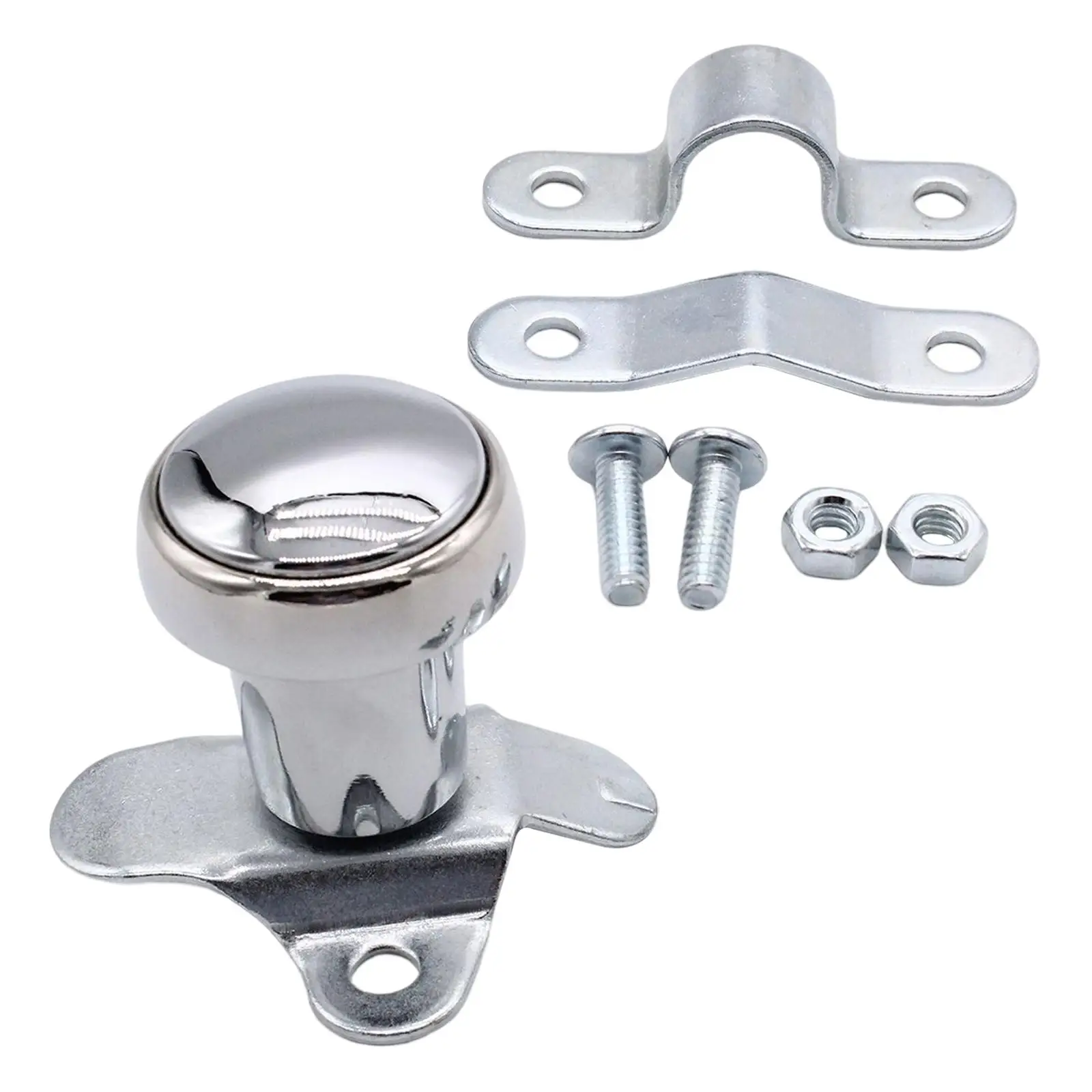 Chrome Steering Wheel  Suicide Knob for Cars Vehicles Accessory