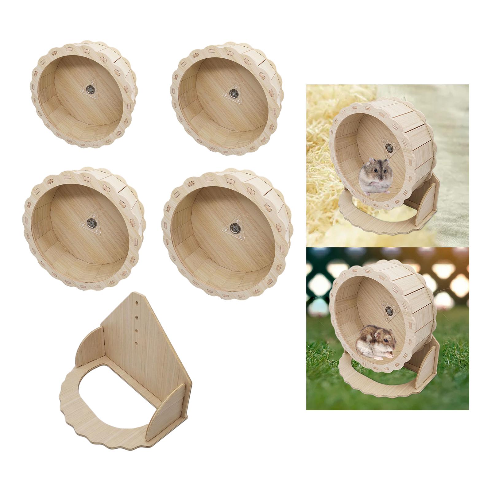 Title 4, Roue de course en bois pour Hamster, jouets, ro...