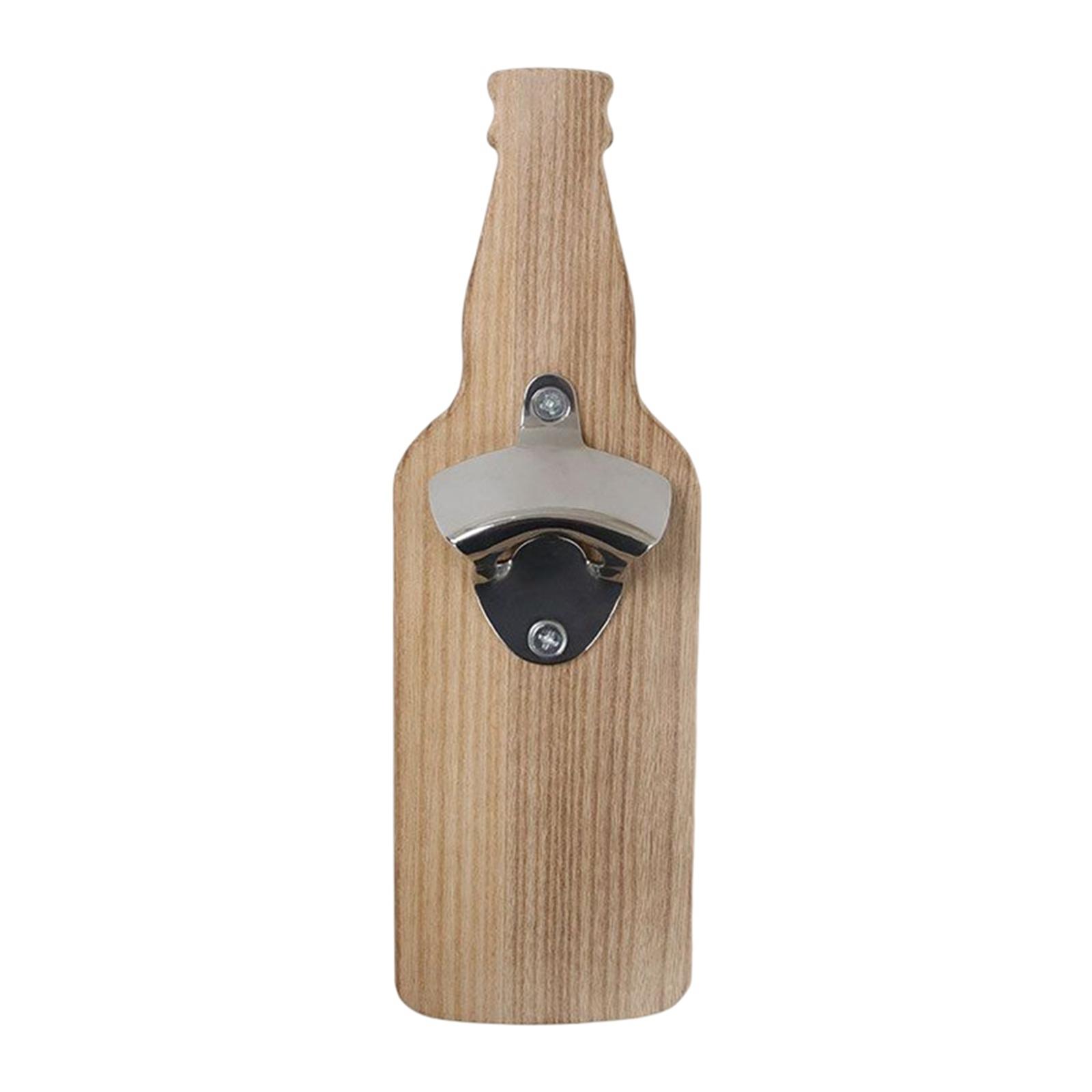 Beer Openers Wall Mounted Housewarming Presents Bottle Shape for Dad Husband