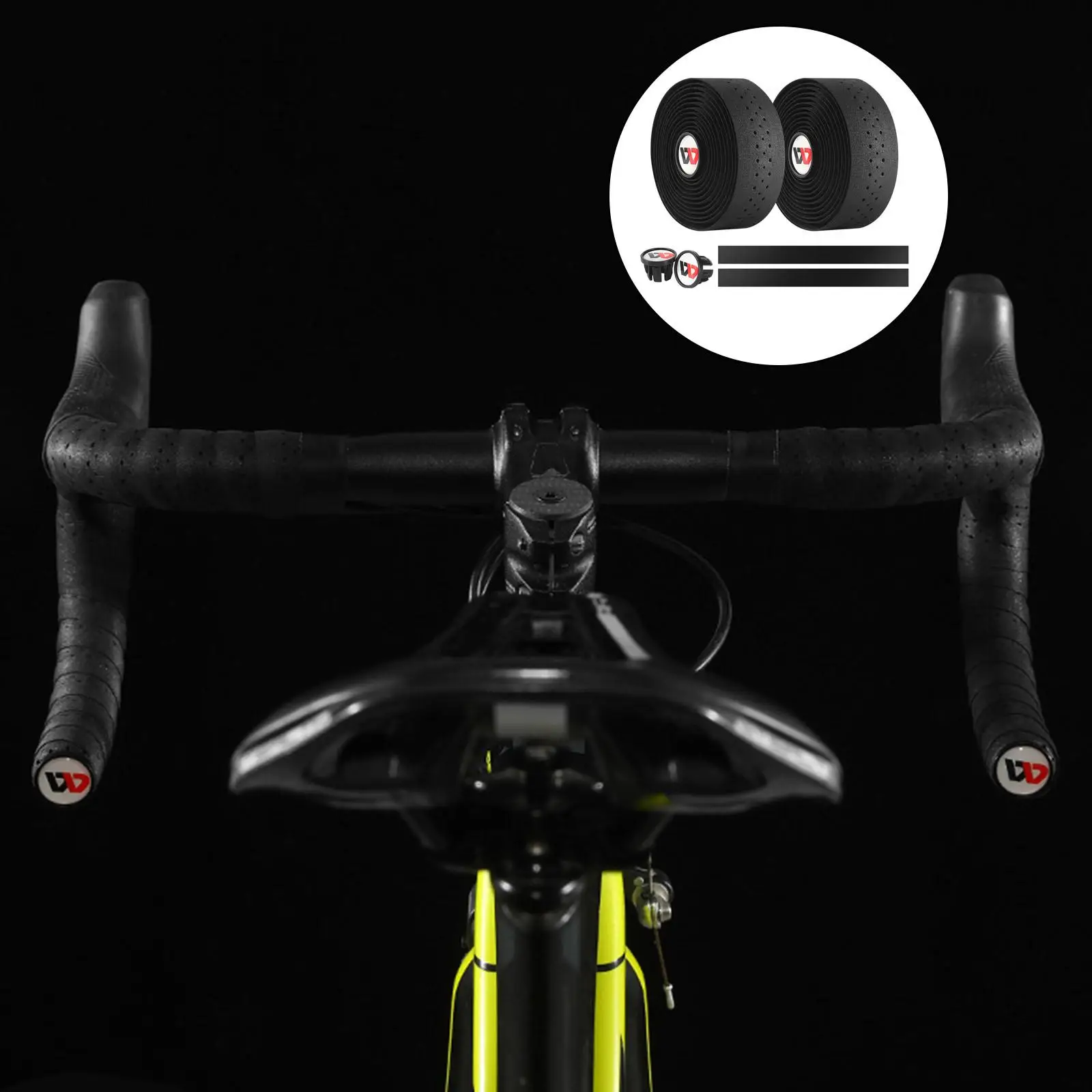 Road Bike Handlebar Tapes Cycling Handle Wraps 2 Rolls Belt Straps Bike Accessories