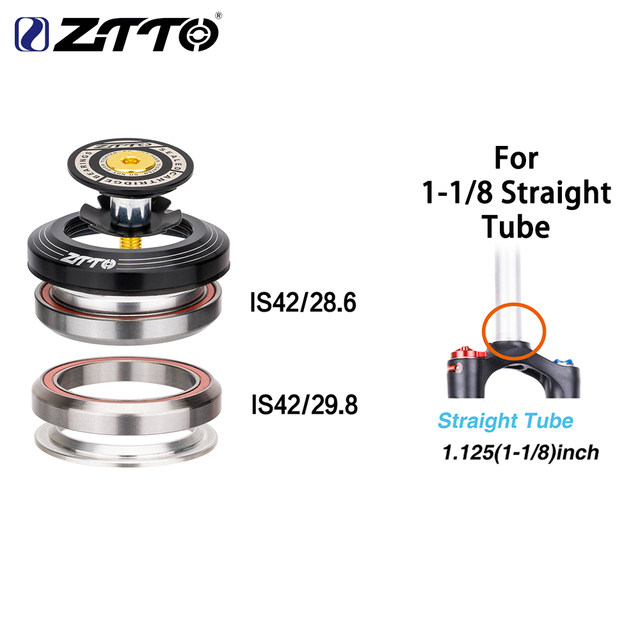 Ztto 4242s mtb道路自転車ヘッドセットcnc 41.8ミリメートル1 1