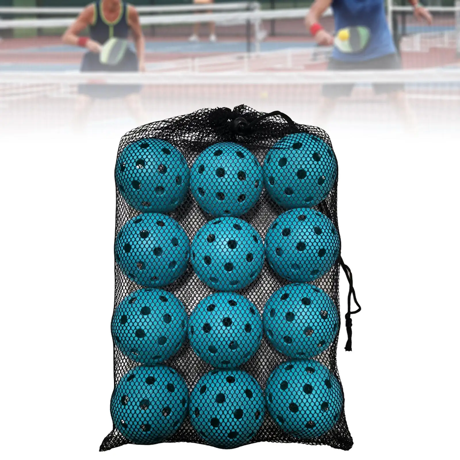 12Pcs Pickleball Balls Specifically Designed Durable Hollow Ball Professional Quality Devices for Tournament Play Indoor Outdoor