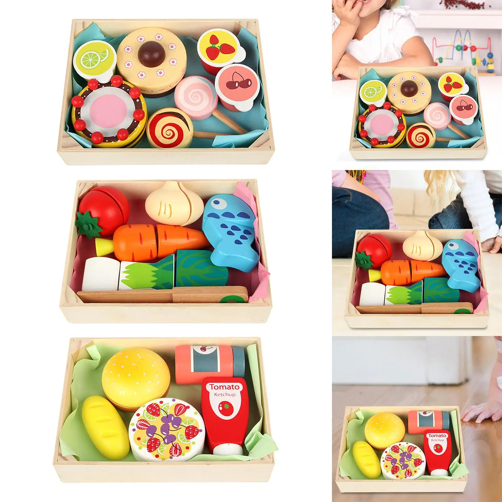 Food Hands on Ability Educational Toys for Girls Kids Birthday Gifts